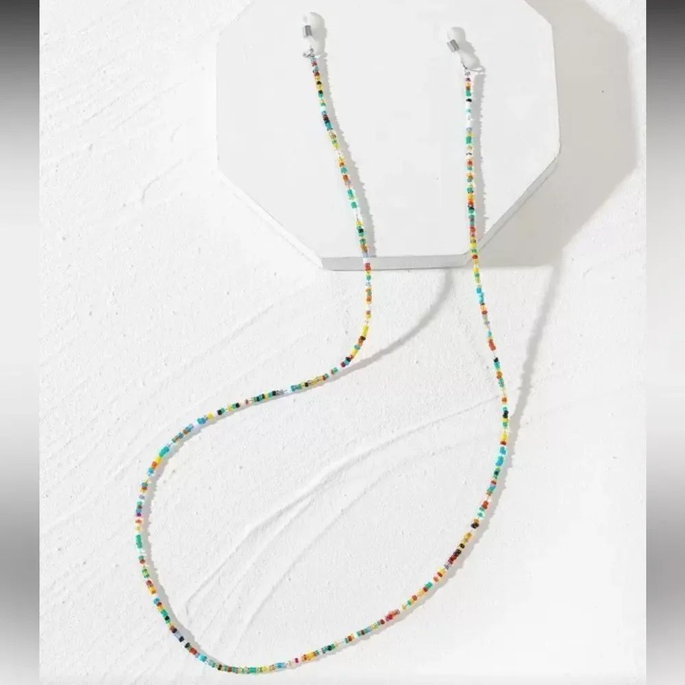 Colorful Beaded Eyewear Chain R293 - Picture 4 of 4